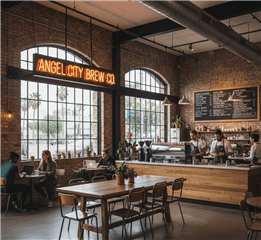 Trendy Specialty Coffee Shop in Downtown Los Angeles