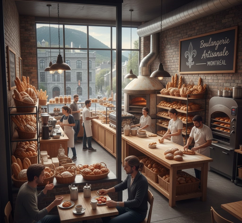 Artisan Bakery in Montreal.
