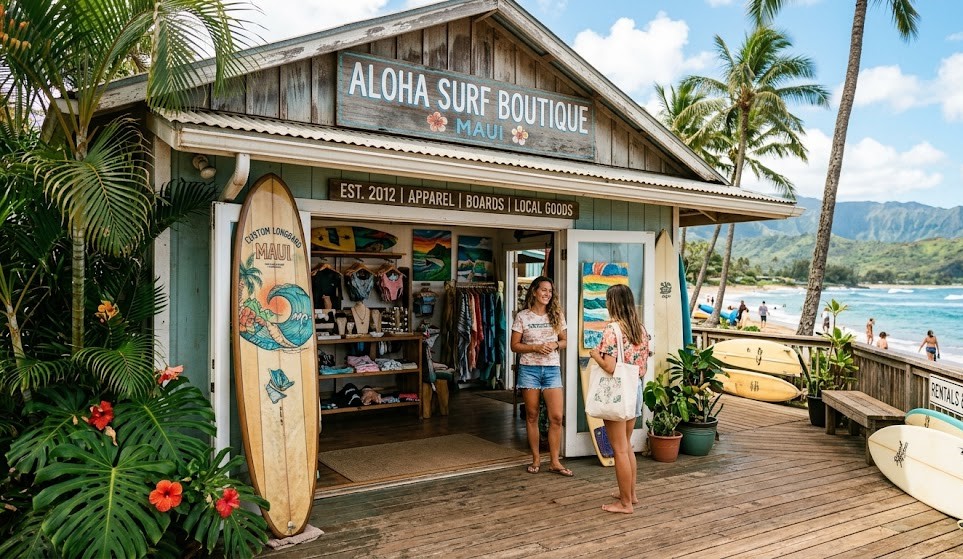 Boutique Surf Shop for Sale – Maui